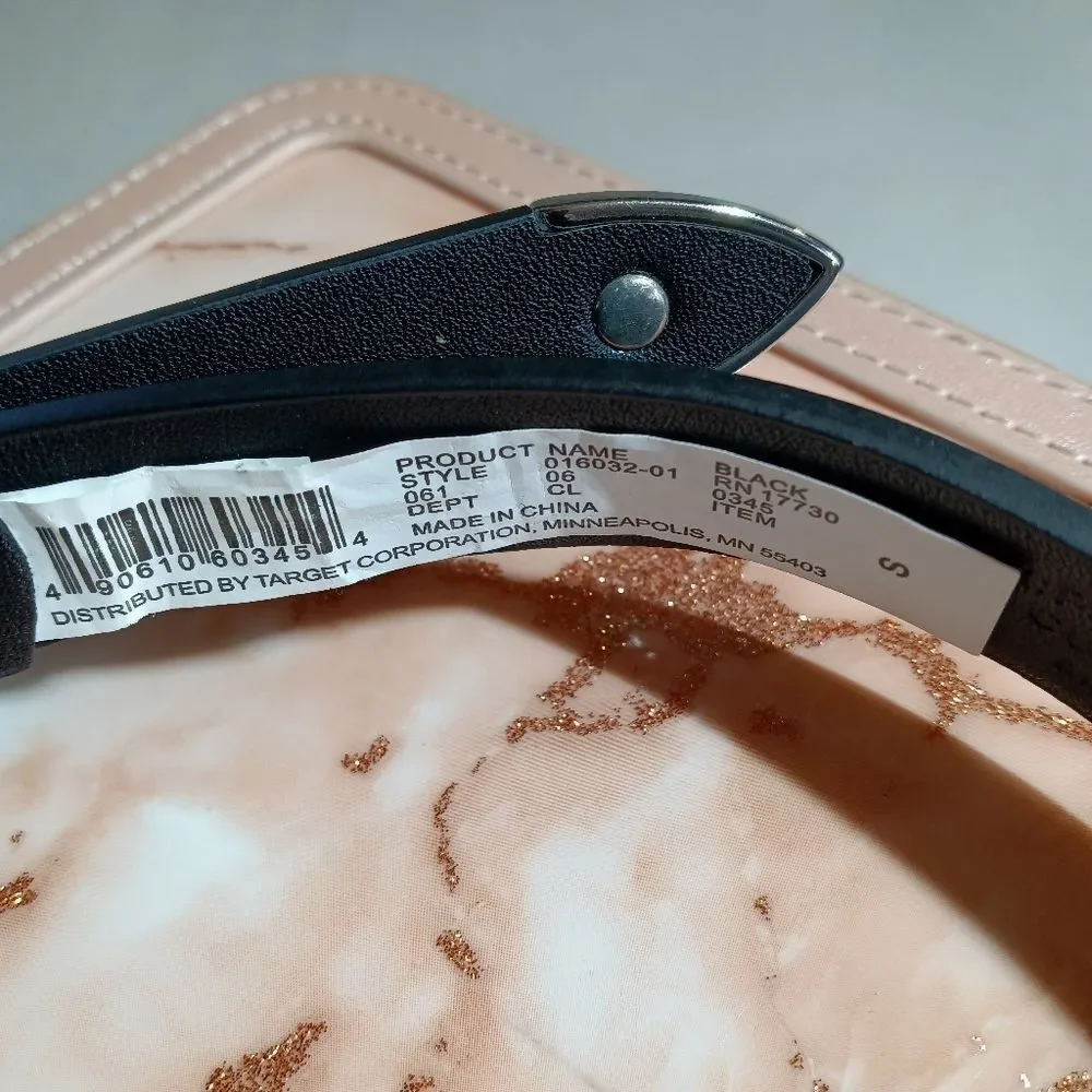 Double Buckle Western Style Bonded Leather Belt.
